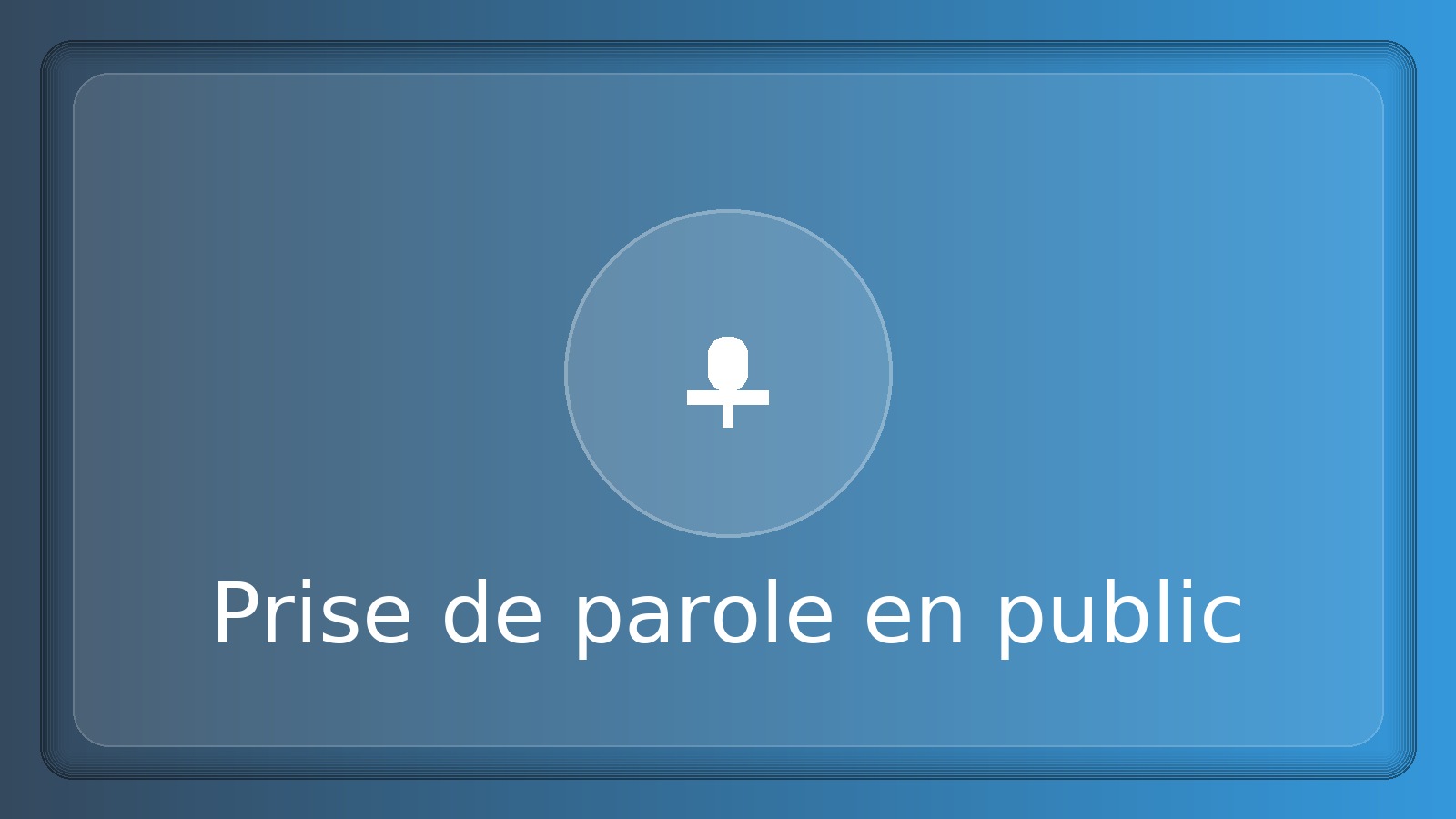 Prise de parole en public